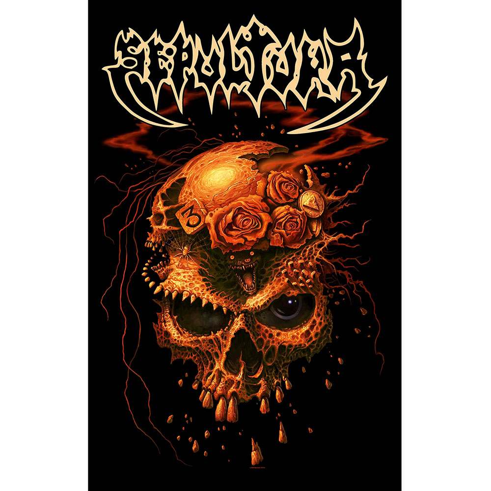 Sepultura - Beneath The Remains Textiel Poster - Zwart